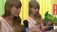 Taylor Swift ganhou presente inusitado durante entrevista ao programa Mais Você - Foto: Reprodução/TV Globo