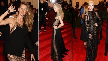 As celebridades mostraram muita criatividade ao compor os looks modernos e sóbrios usando o preto. Veja a galeria com 15 vestidos do baile do Met - Getty Images